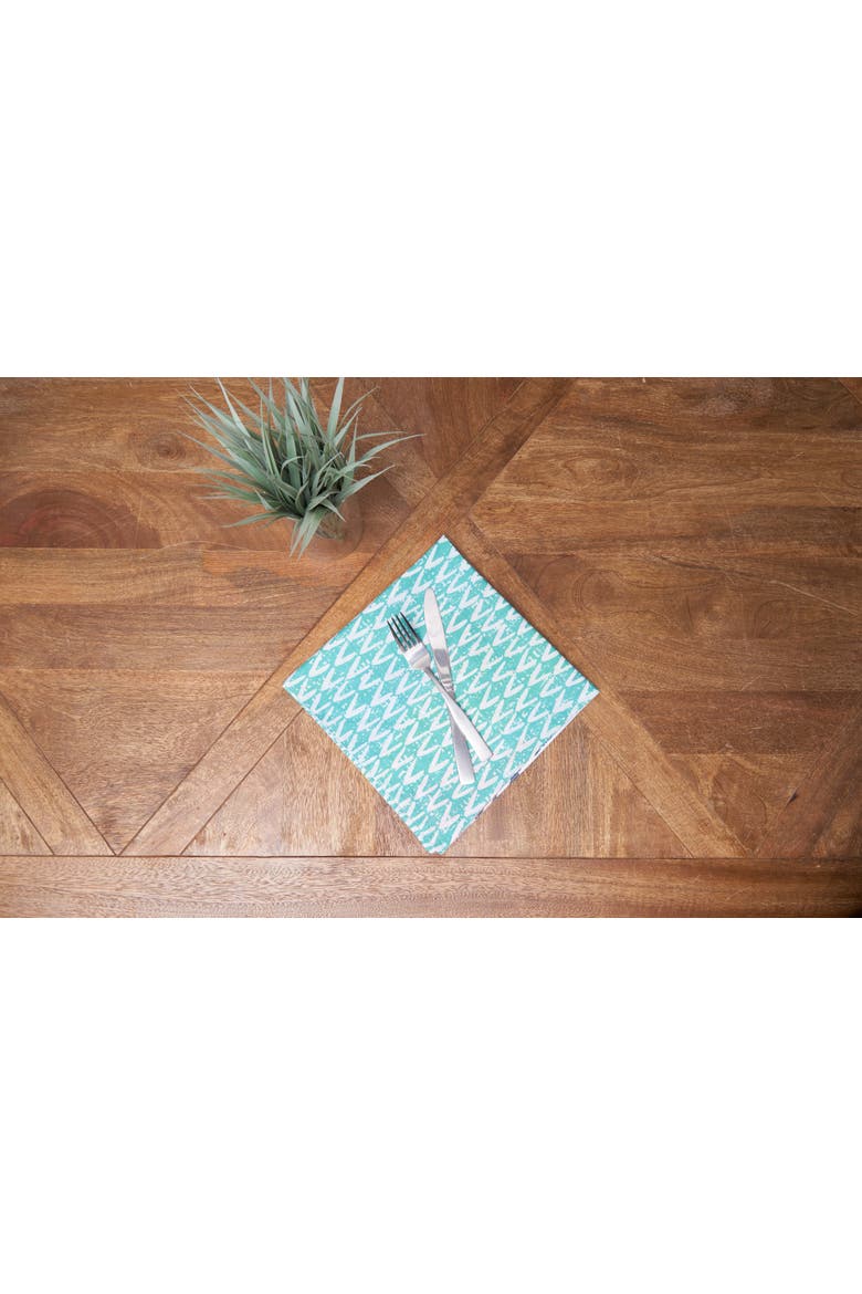 Surfside Sound Cotton Napkins Set of 6 - Nautical Beach, Alternate, color, Blue