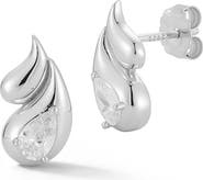 GLAZE JEWELRY Cubic Zirconia Teardrop Stud Earrings