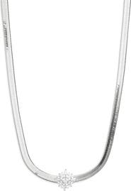 Nordstrom Cubic Zirconia Burst Snake Chain Necklace