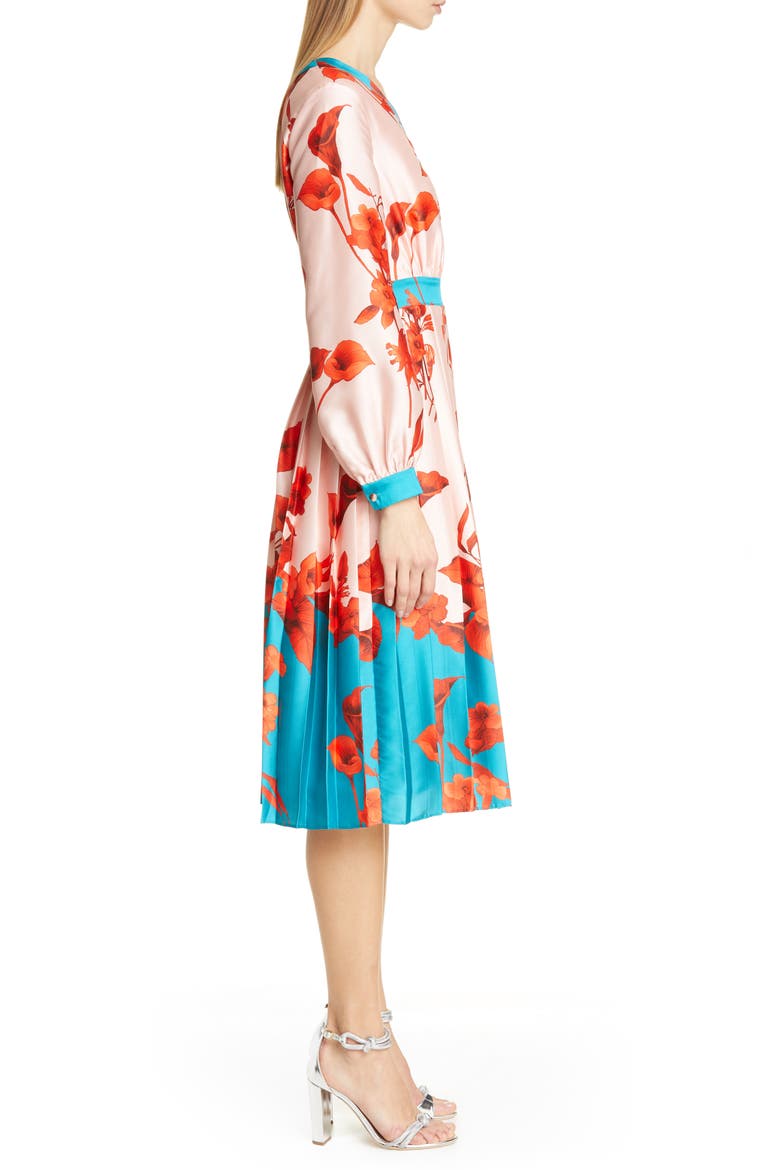Karolyn Fantasia Midi Dress, Alternate, color, PALE PINK
