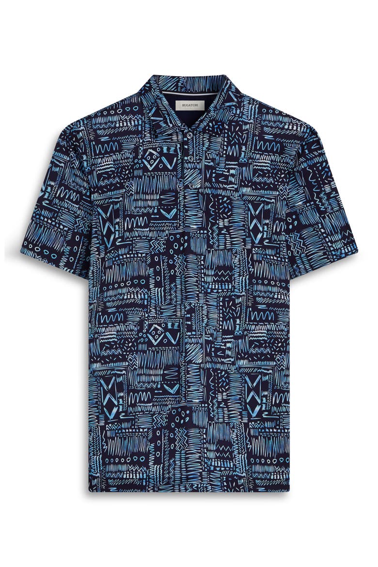 Hendrix Digital Print Pima Cotton Polo, Alternate, color, NAVY