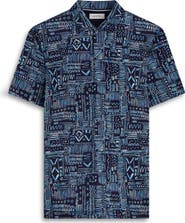 Bugatchi Hendrix Digital Print Pima Cotton Polo