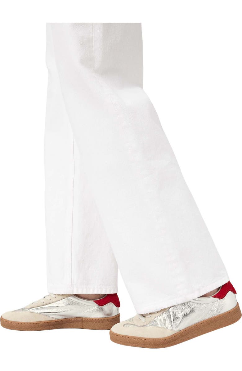 AllSaints Thelma Metallic Sneaker, Alternate, color, Silver/Red