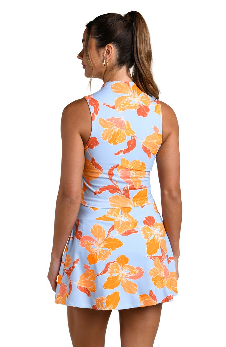 La Blanca Outline Floral Active Skort, Alternate, color, Drift