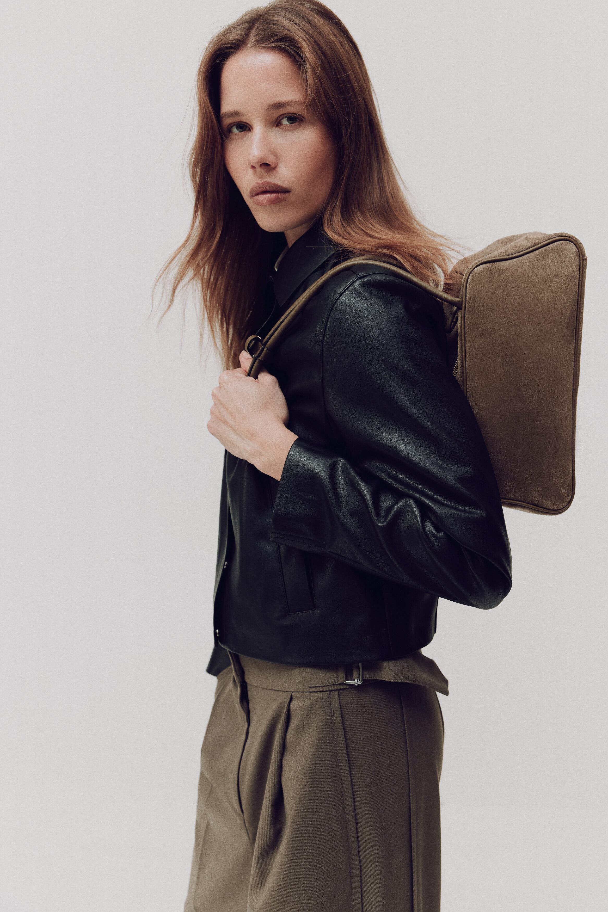 H&M Shoulder Bag, Alternate, color, Beige