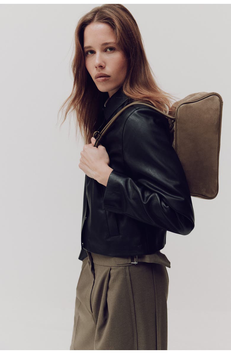 H&M Shoulder Bag, Alternate, color, Beige