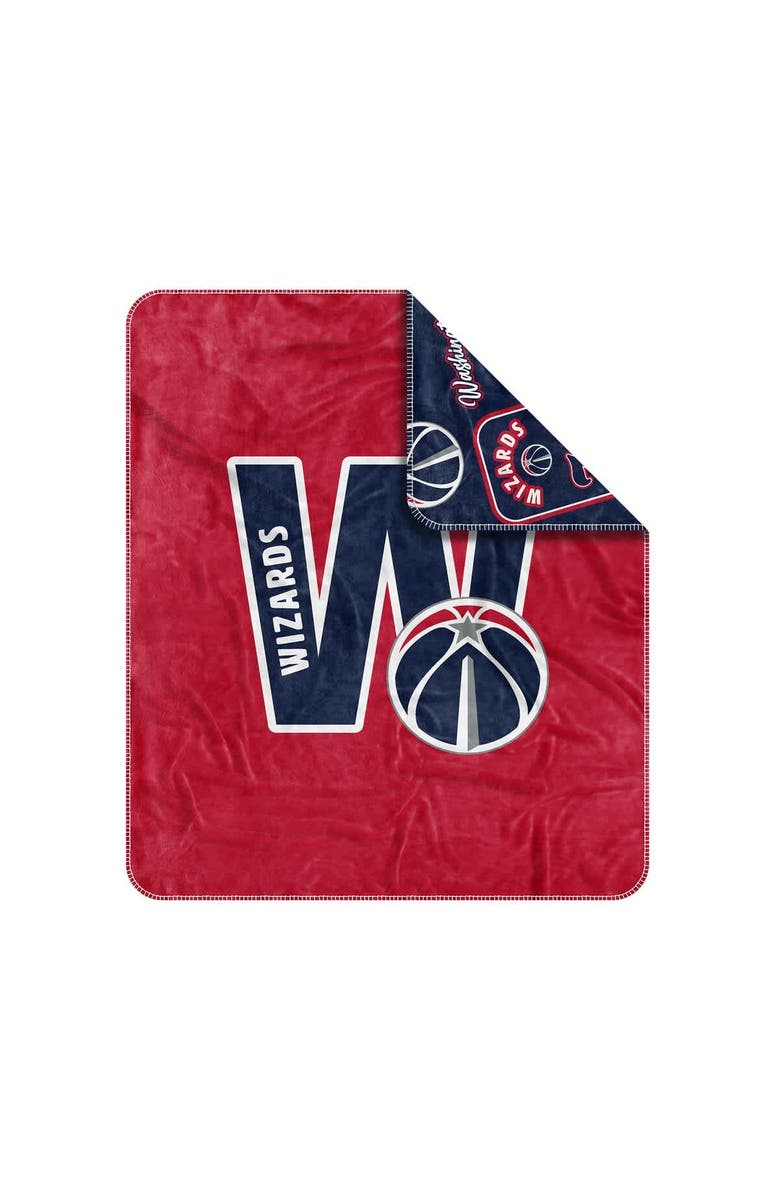LOGO BRANDS Washington Wizards 50" x 60" Dream Weave Throw Blanket, Alternate, color, Navy