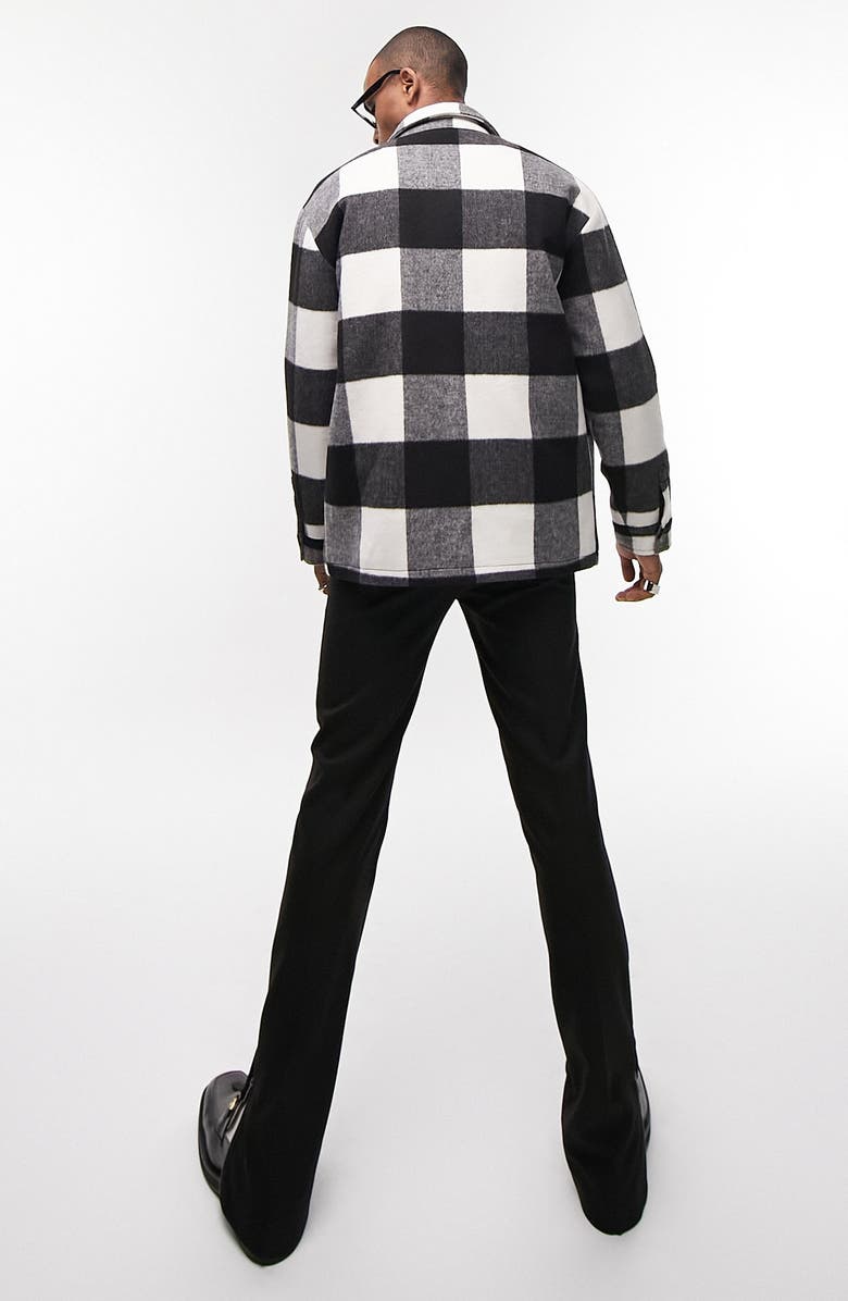 Topman Zip Through Shacket, Alternate, color, Black