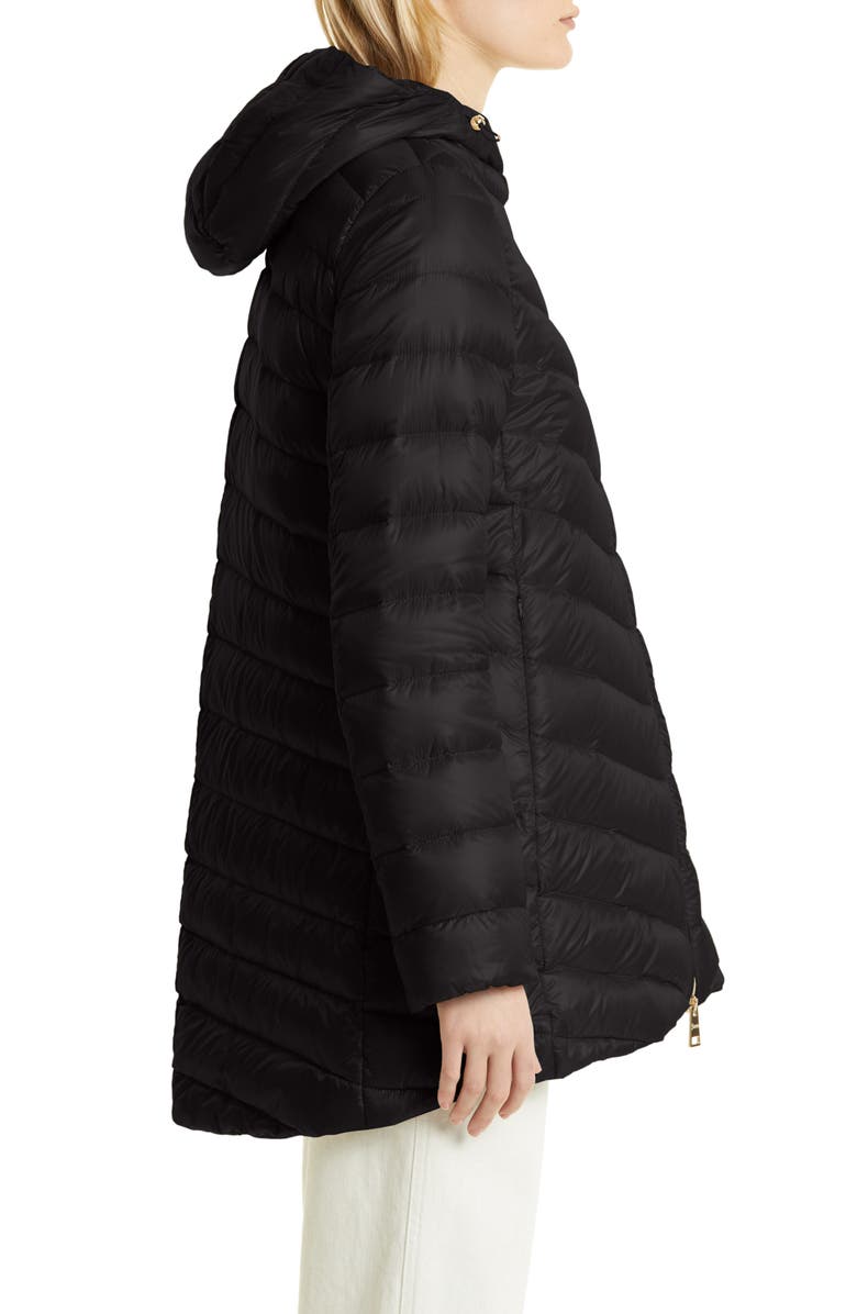 Herno Chevron Quilted High-Low Down Jacket, Alternate, color,
