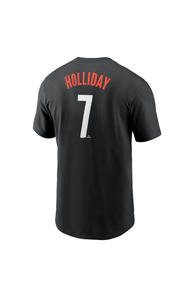 Nike Men's Nike Jackson Holliday Black Baltimore Orioles 2024 City Connect Fuse Name & Number T-Shirt, Alternate, color, Black