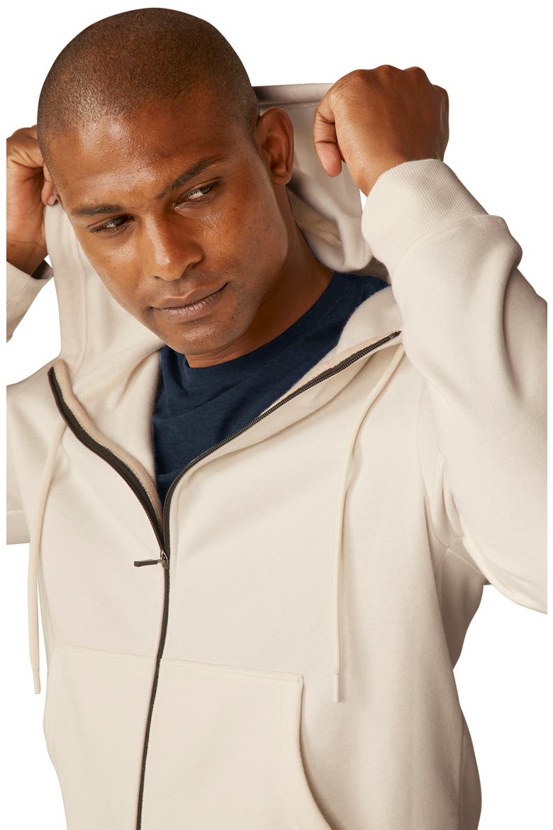 Every Body Cotton Blend Zip Hoodie, Alternate, color, FRESH SNOW