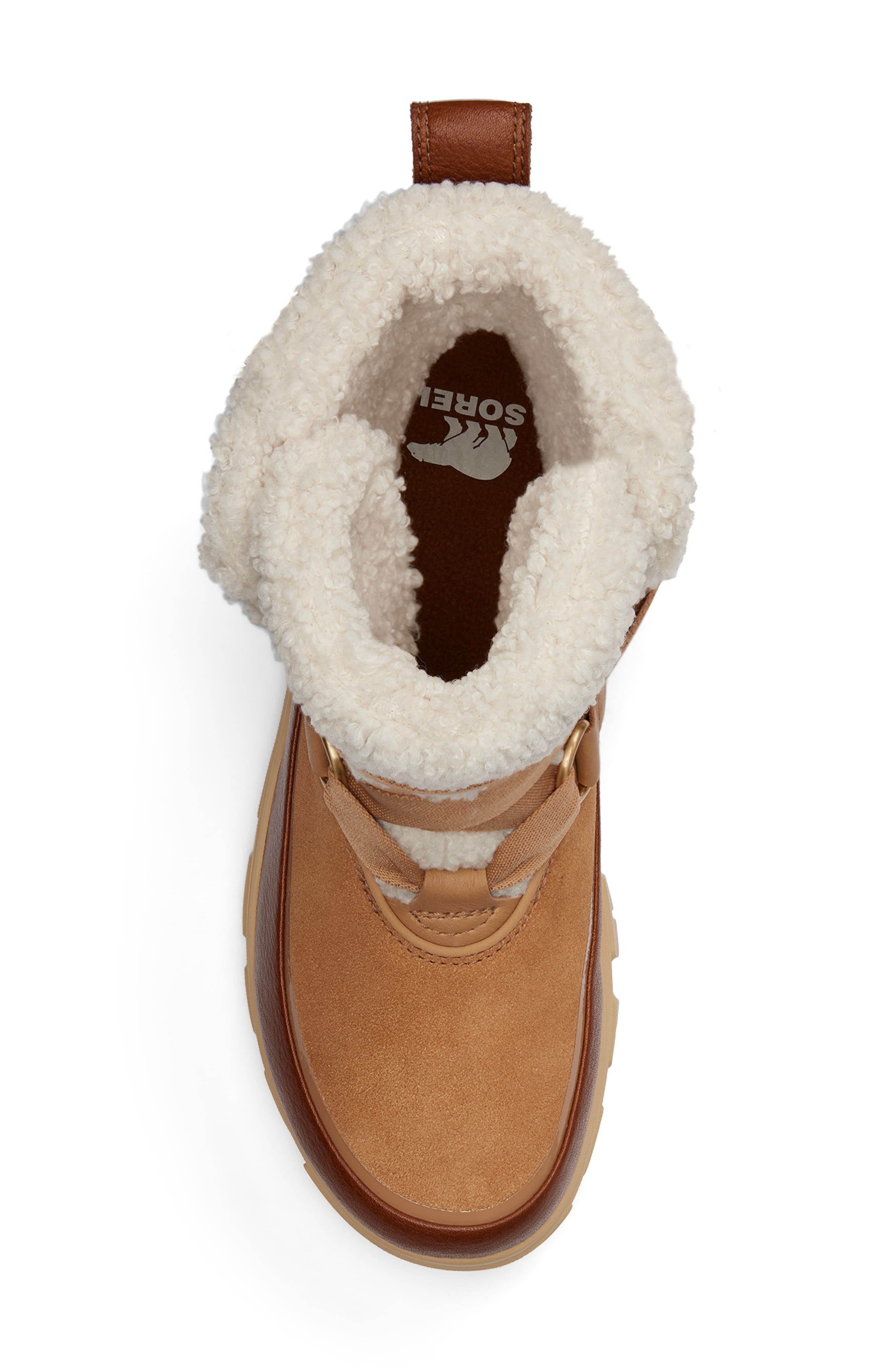 SOREL Tivoli V Faux Shearling Waterproof Boot, Alternate, color, Tawny Buff/ Ceramic