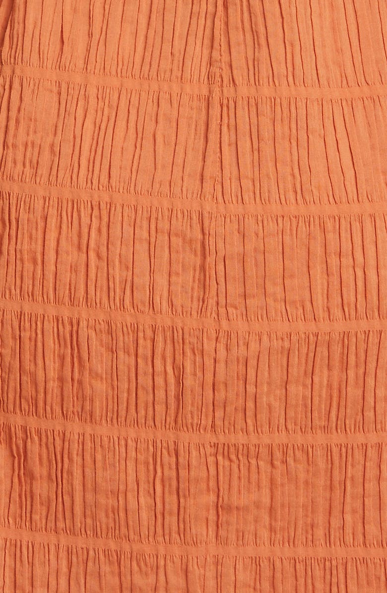 Cult Gaia Lafina Long Sleeve Crinkle Minidress, Alternate, color,