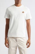 Moncler Leather Logo Patch Cotton T-Shirt