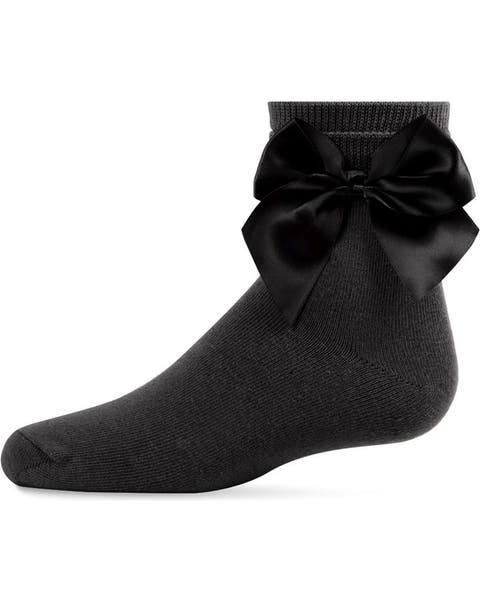 Kid's Silky Side Bow Anklet Socks (Toddler, Little Kid & Big Kid)