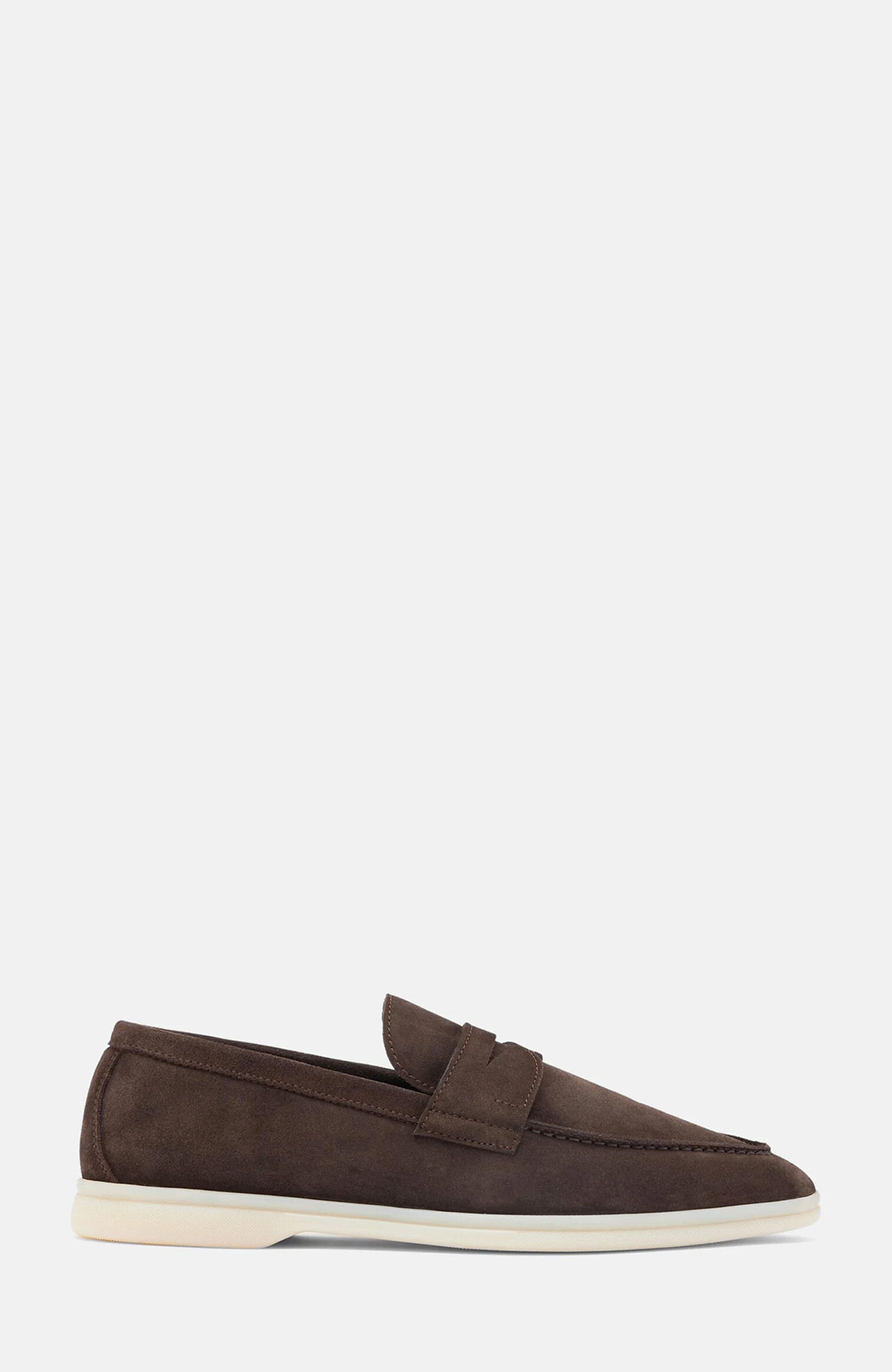 Luciano Loafers, Alternate, color, Brown - Suede