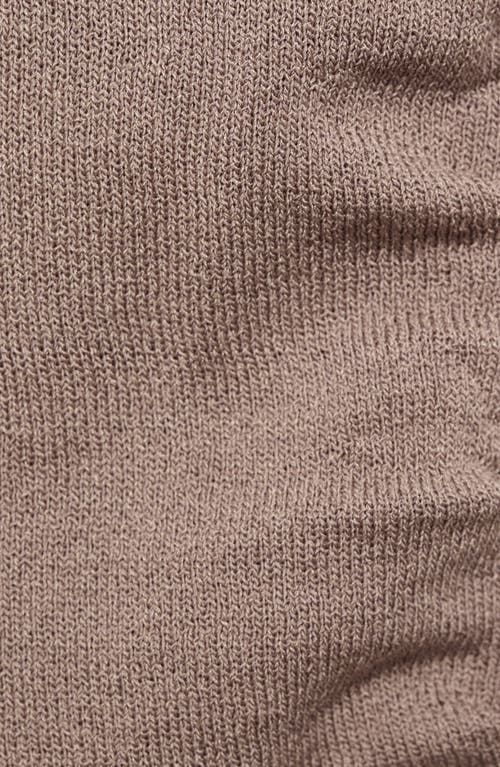 Mango Asymmetric Ruched Sleeveless Top In Gray
