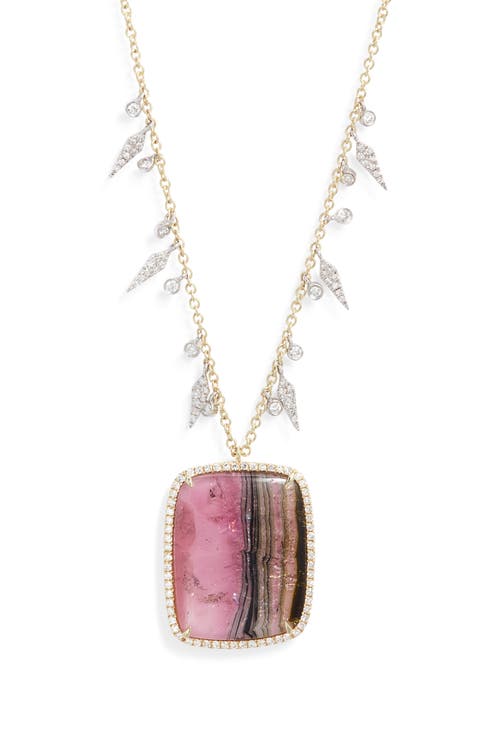Tourmaline & Diamond Necklace