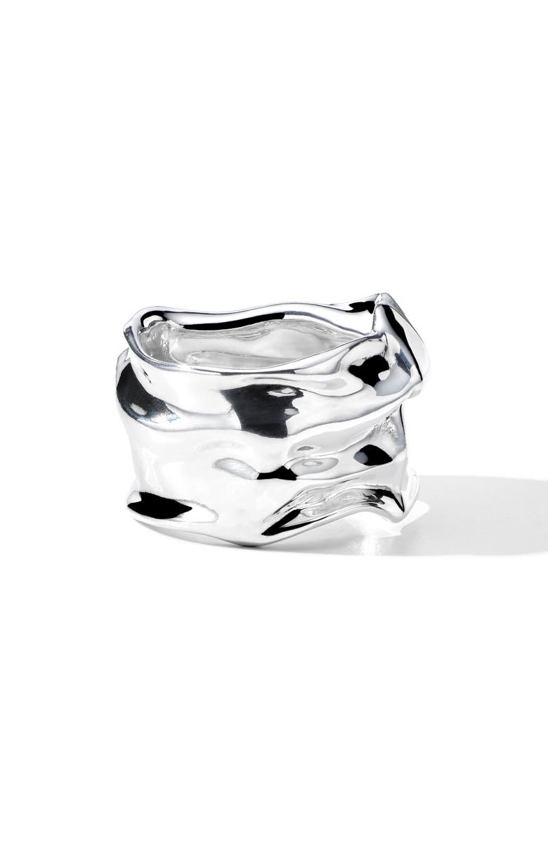 Ippolita Classico Crush Wide Ring, Alternate, color, Silver