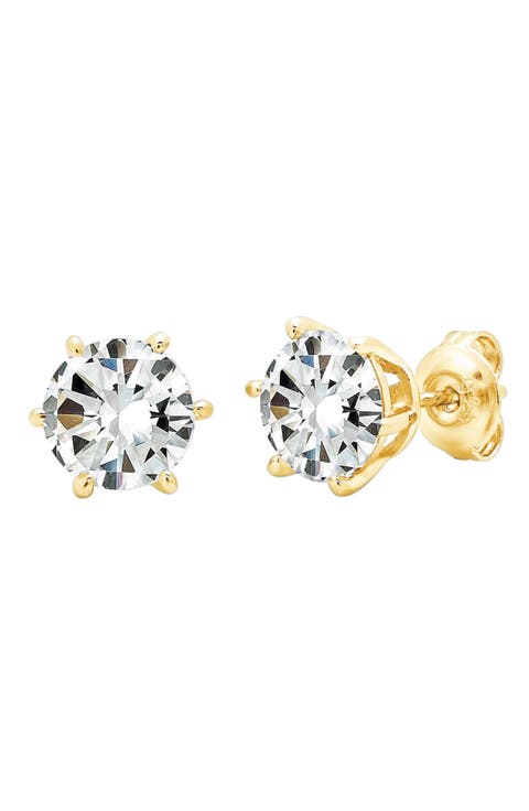 Cubic Zirconia Stud Earrings