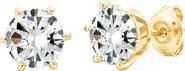 Crislu Cubic Zirconia Stud Earrings