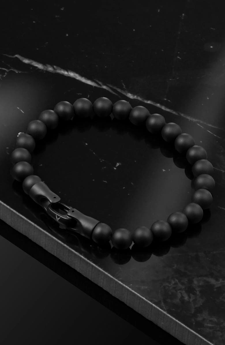 Vincero Men's Black Onyx Beaded Bracelet, Alternate, color, Onyx