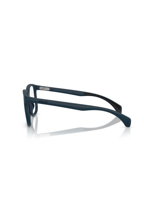 Moncler 53mm Square Optical Glasses In Blue