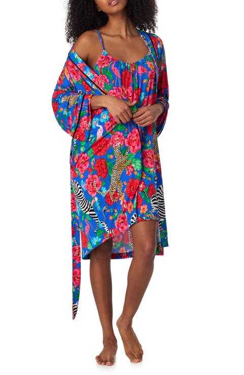 Print Longline Robe