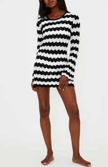 Beach Riot Libbi Long Sleeve Pointelle Cover-Up Dress