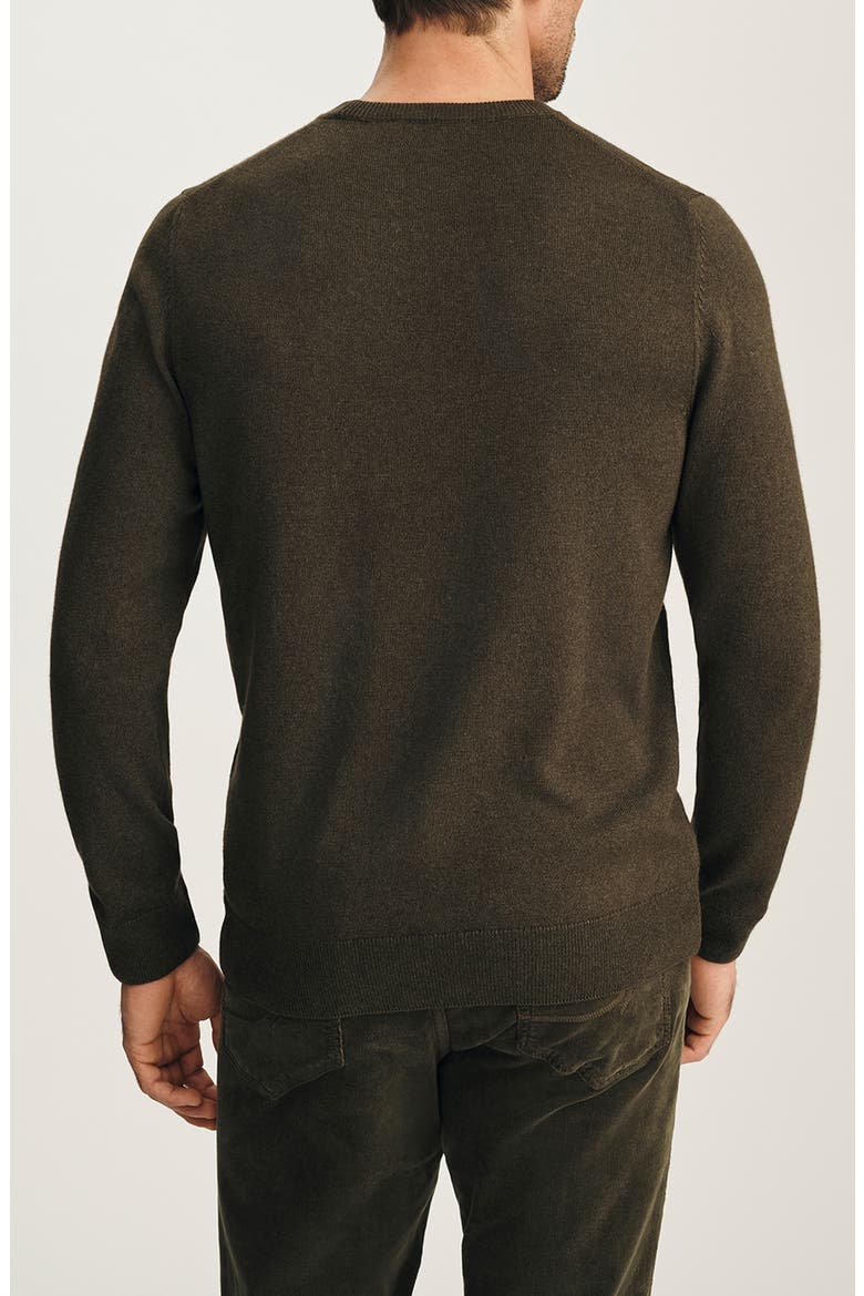 Cashmere & Silk Blend Crewneck Sweater, Alternate, color, KHAKI