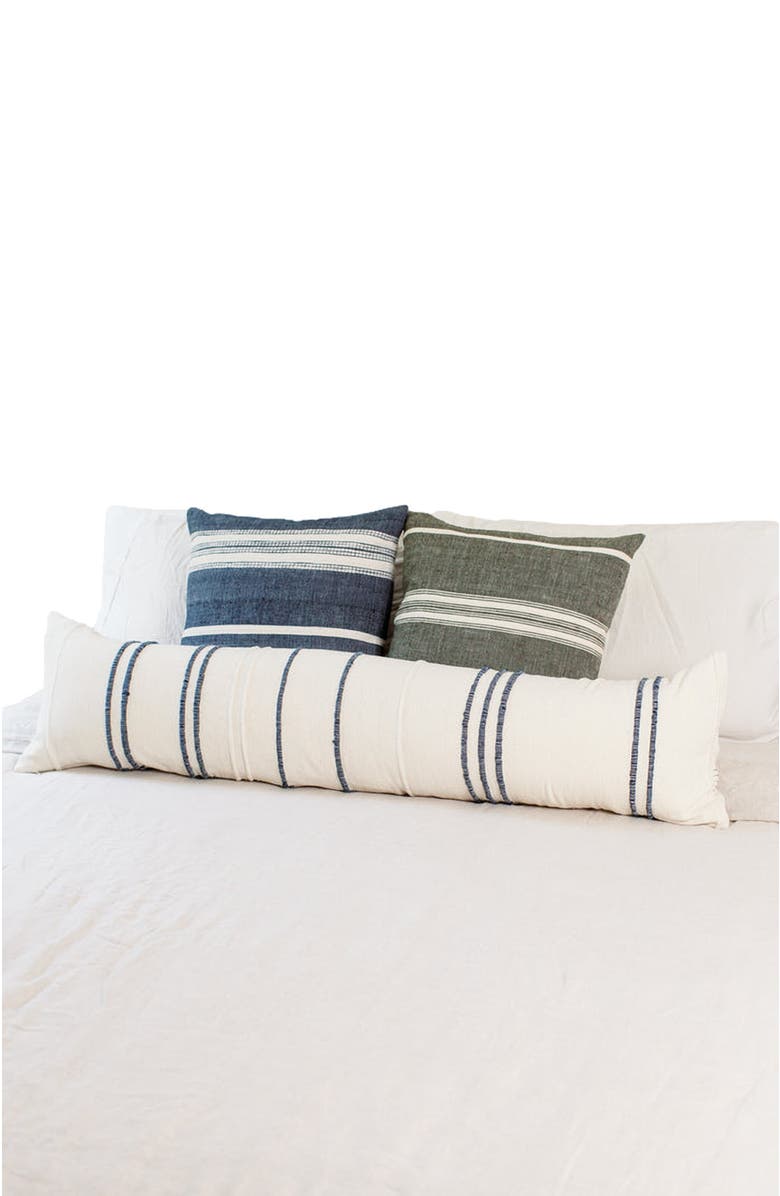 Creative Women Ribbons Lumbar Pillow Cover, Main, color, Navy