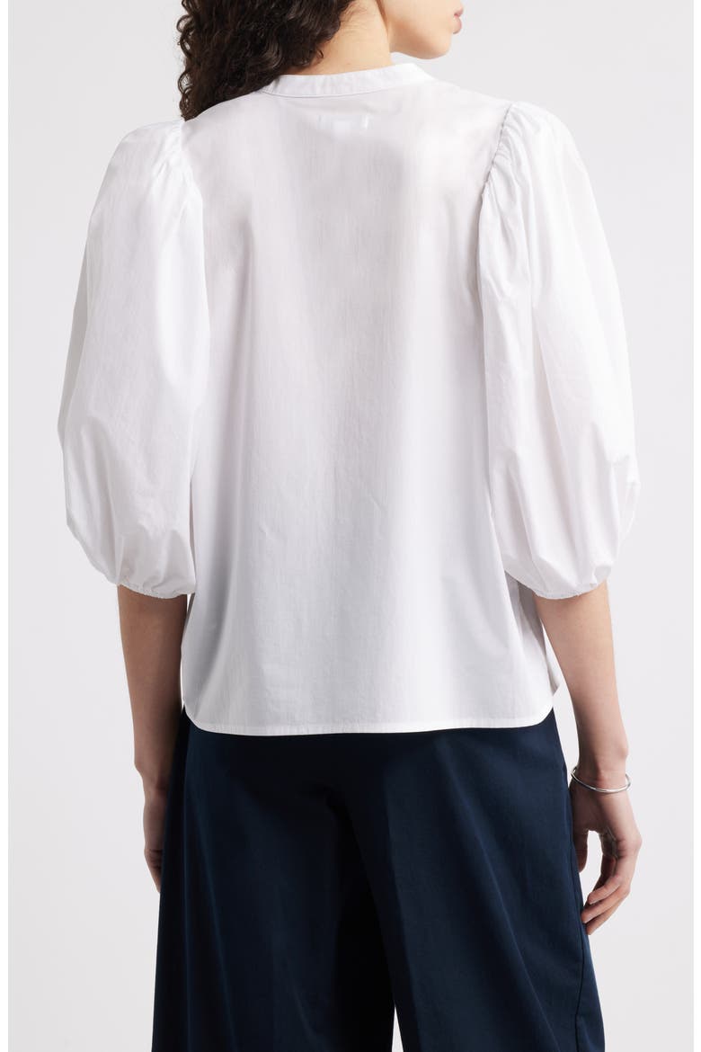 Puff Sleeve Shirt, Alternate, color, WHITE