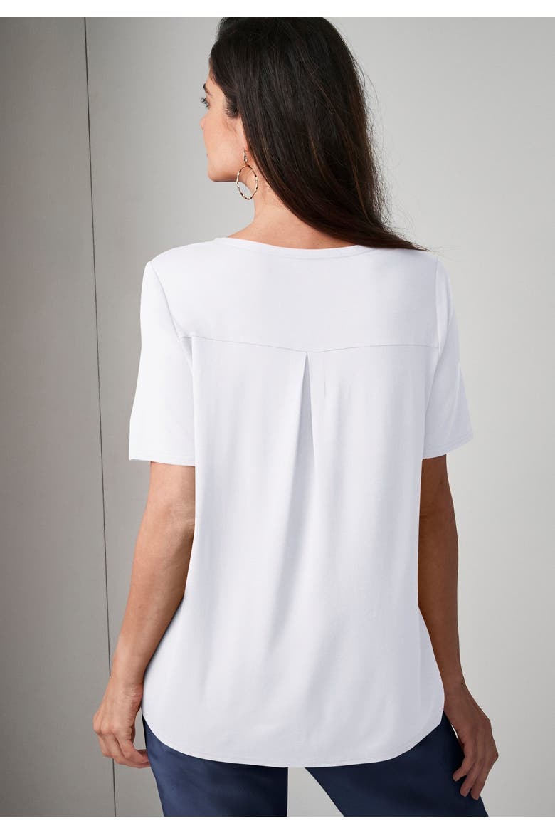 Uptown Refined Tee, Alternate, color, WHITE