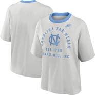 Nike Women's Nike Gray North Carolina Tar Heels Legacy Arch Script Boxy T-Shirt