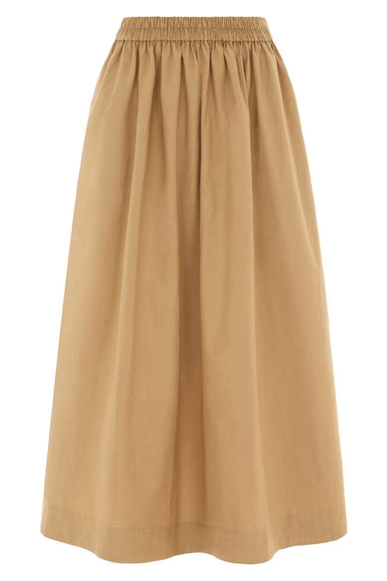 Natalie Organic Cotton Skirt, Alternate, color, CAMEL