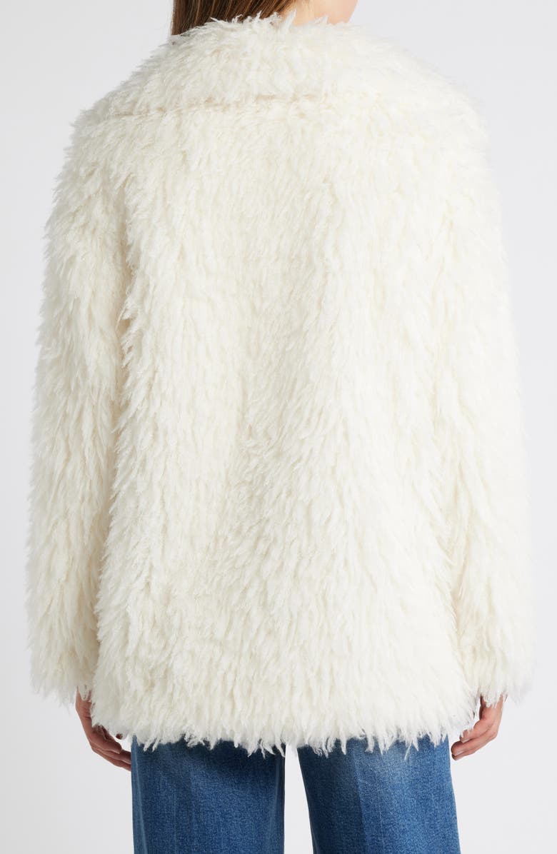 Lucky Brand Shawl Collar Shaggy Faux Fur Jacket, Alternate, color,