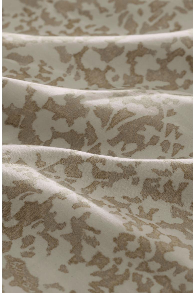 Signature Garden Print Hemmed Organic Cotton Sheet Set, Alternate, color, OAK