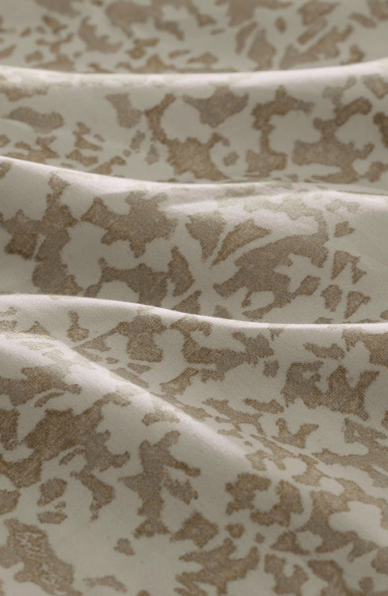 Boll & Branch Signature Garden Print Hemmed Organic Cotton Sheet Set, Alternate, color, Oak