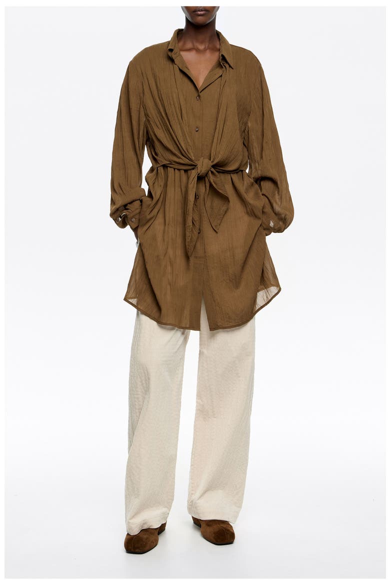 Lead Corduroy Barrel Leg Trousers, Main, color, IVORY