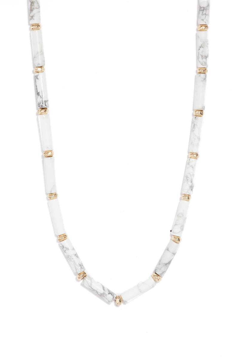 Kendra Scott Ember Beaded Stone Necklace, Main, color, 