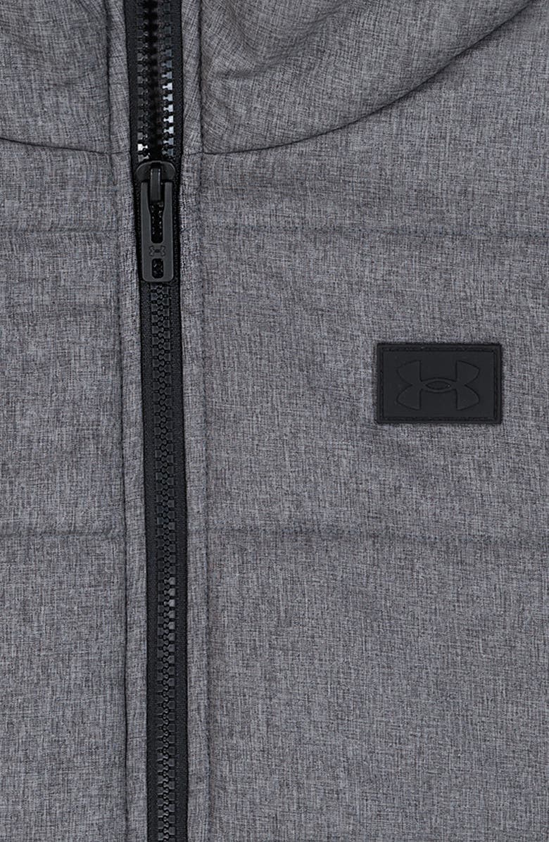 Under Armour Kids' 2Fer Water Resistant Hoodie Vest, Alternate, color, Pitch Gray Heather