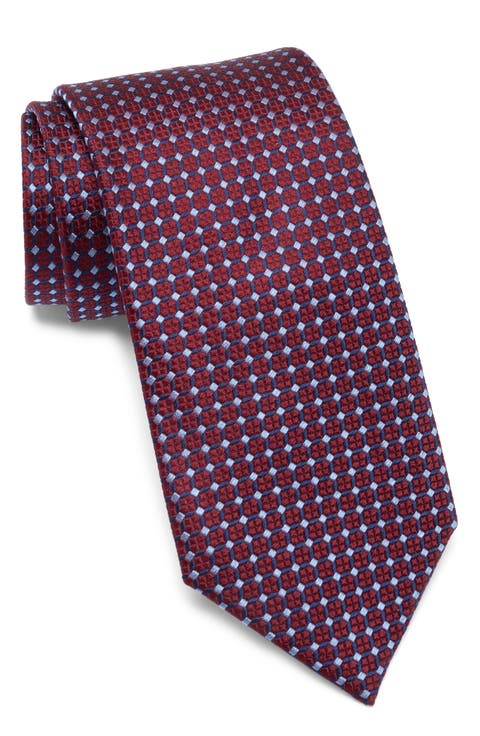 Neat Geometric Silk Tie