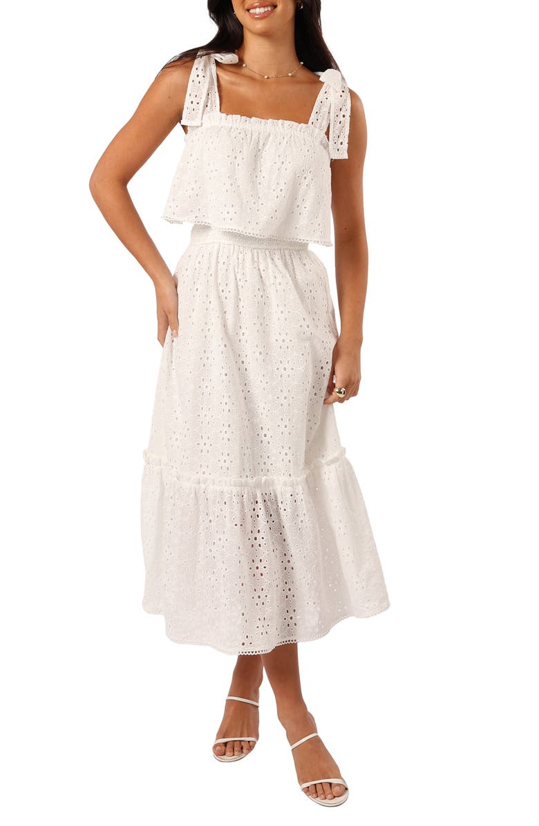 Petal & Pup Esther Eyelet Embroidered Sundress, Main, color,