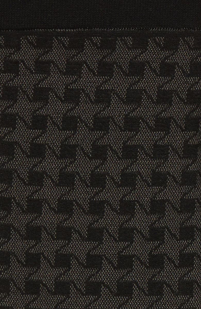 Hue Tonal Houndstooth Knee High Socks, Alternate, color,