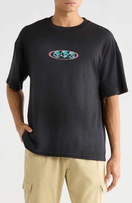 Digi Skulls Cotton Graphic T-Shirt