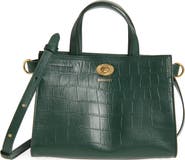 Burberry Mini Cotswolds Croc Embossed Leather Tote