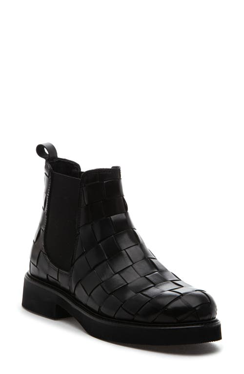 275 Central Nadia Woven Leather Booth In Black