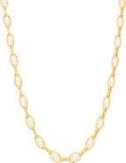 ATHRA LUXE Faux Pearl Chain Necklace