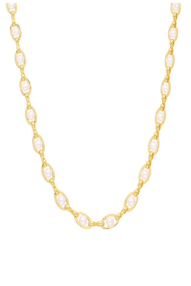 Faux Pearl Chain Necklace video