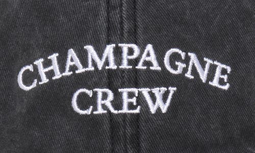 David & Young Champagne Crew Embroidered Baseball Cap In Black